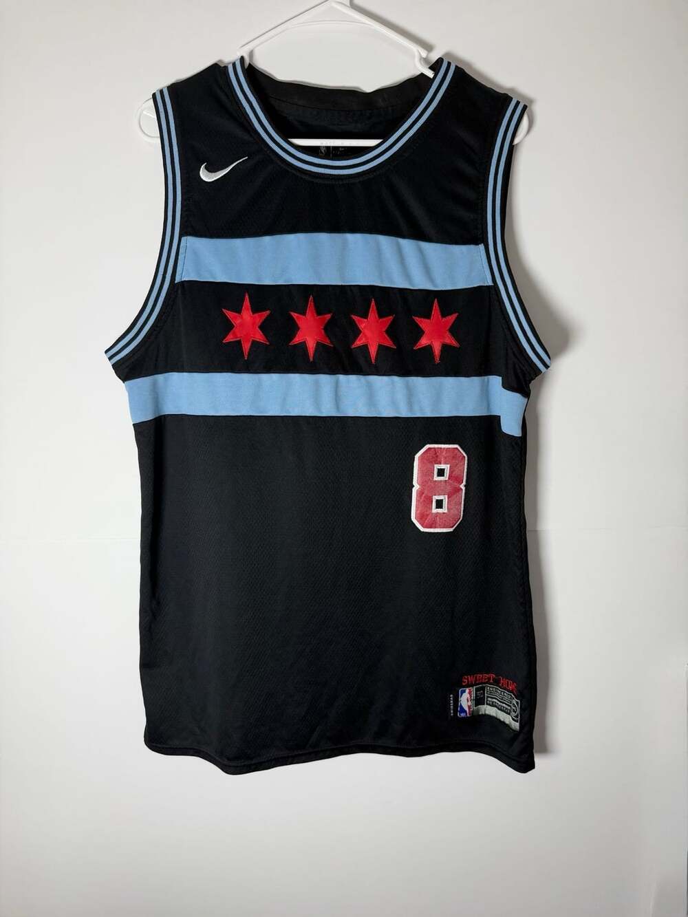 Nike Chicago Bulls Zach Lavine City Edition Swingman Jersey Size L Black